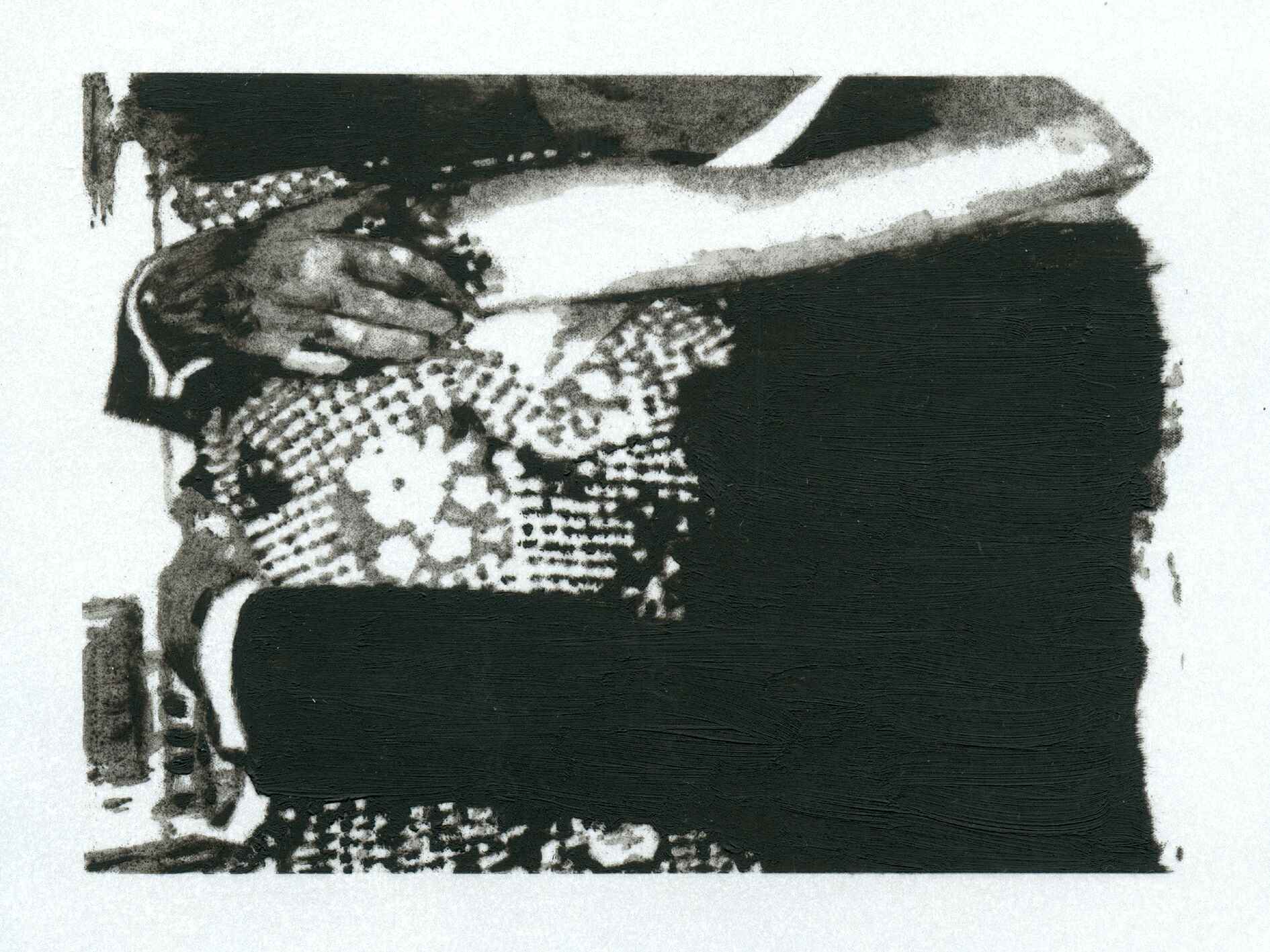 Gebaude - Mischling, Oil on paper, 97x167 cm
